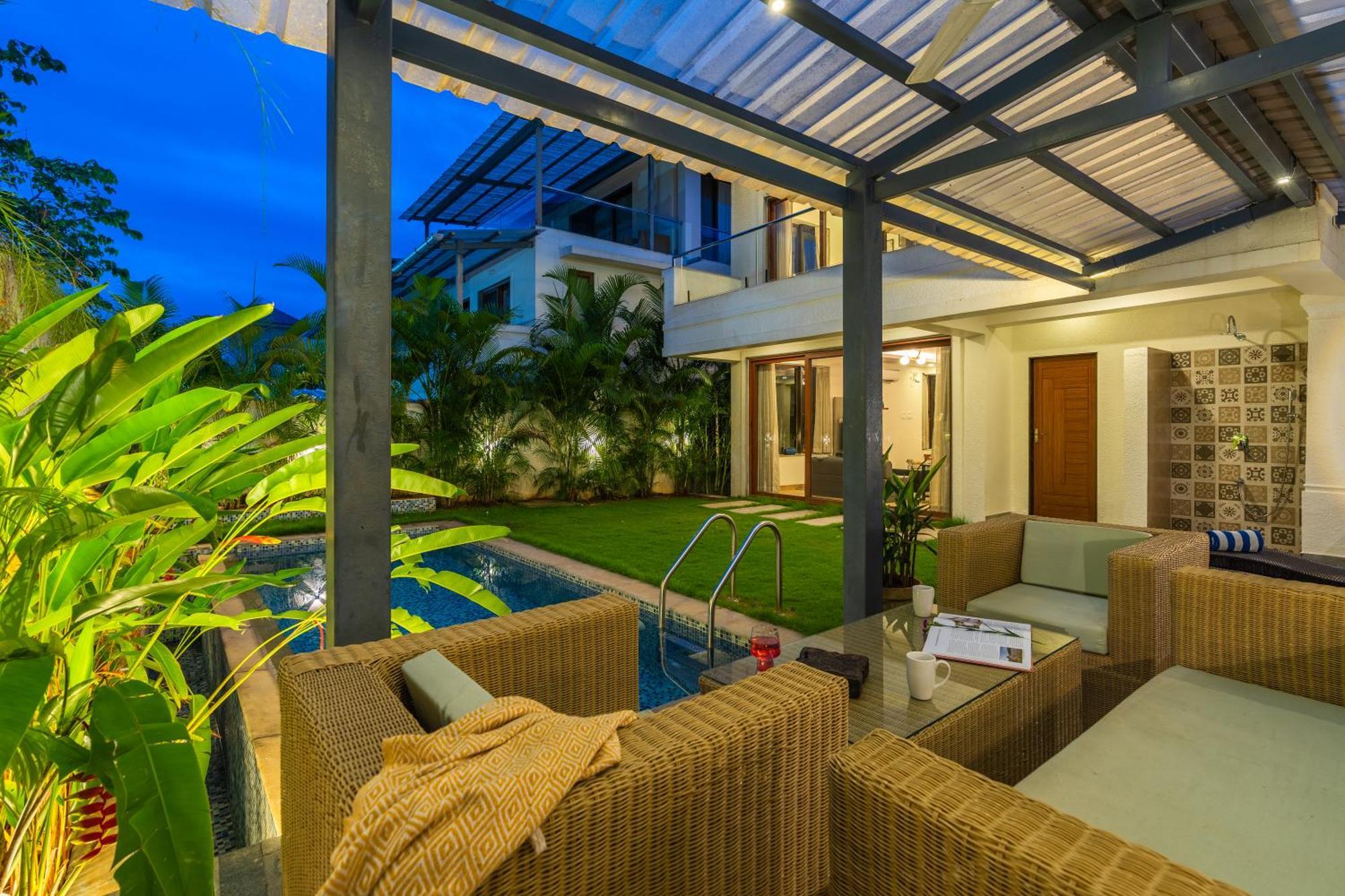 Villa Elivaas 3 Bhk With Pvt Pool - Azalea Siolim Exterior foto