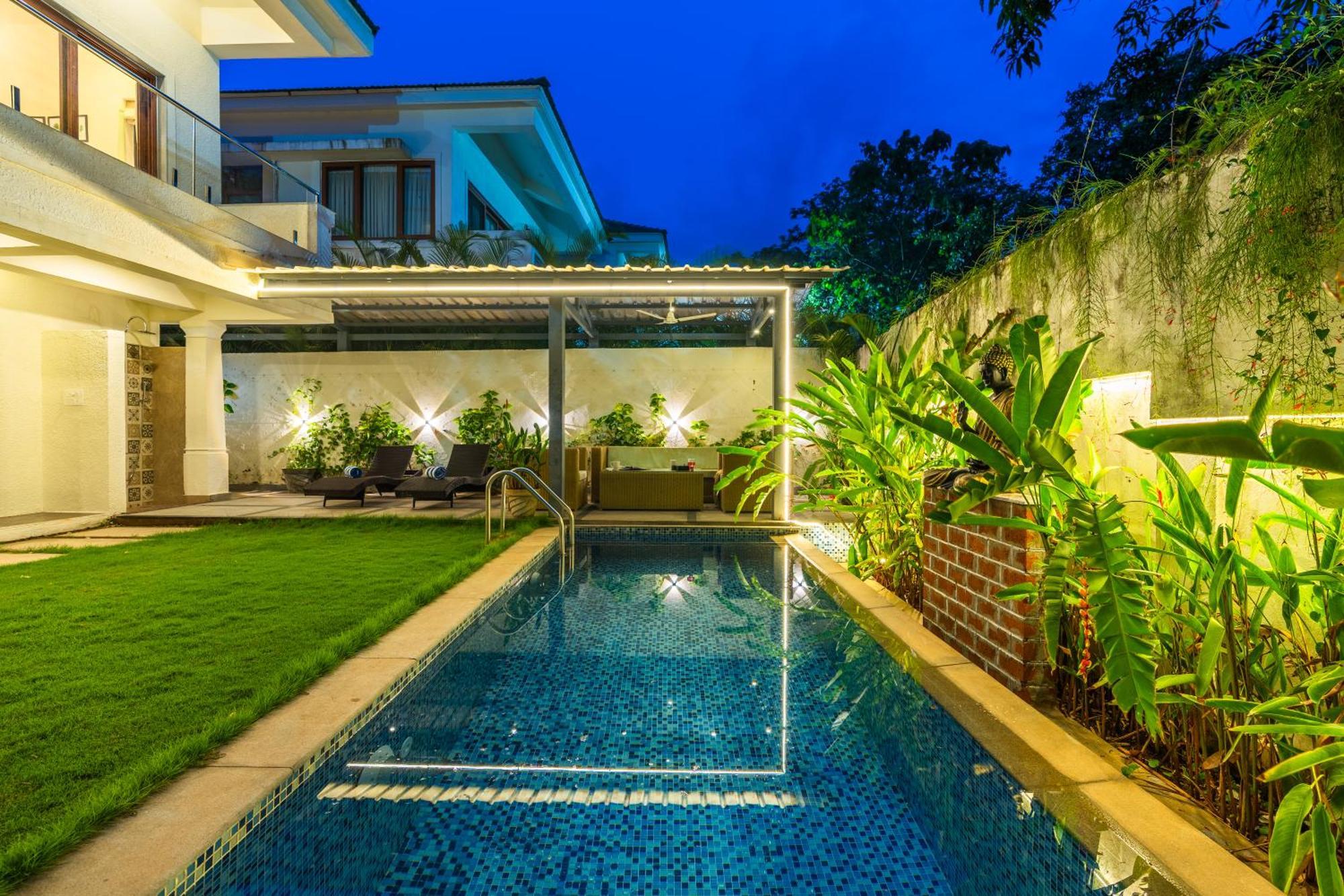 Villa Elivaas 3 Bhk With Pvt Pool - Azalea Siolim Exterior foto